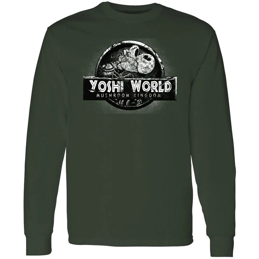 Long Sleeve T-Shirt - B5WC69ZY - Forest Green - 8