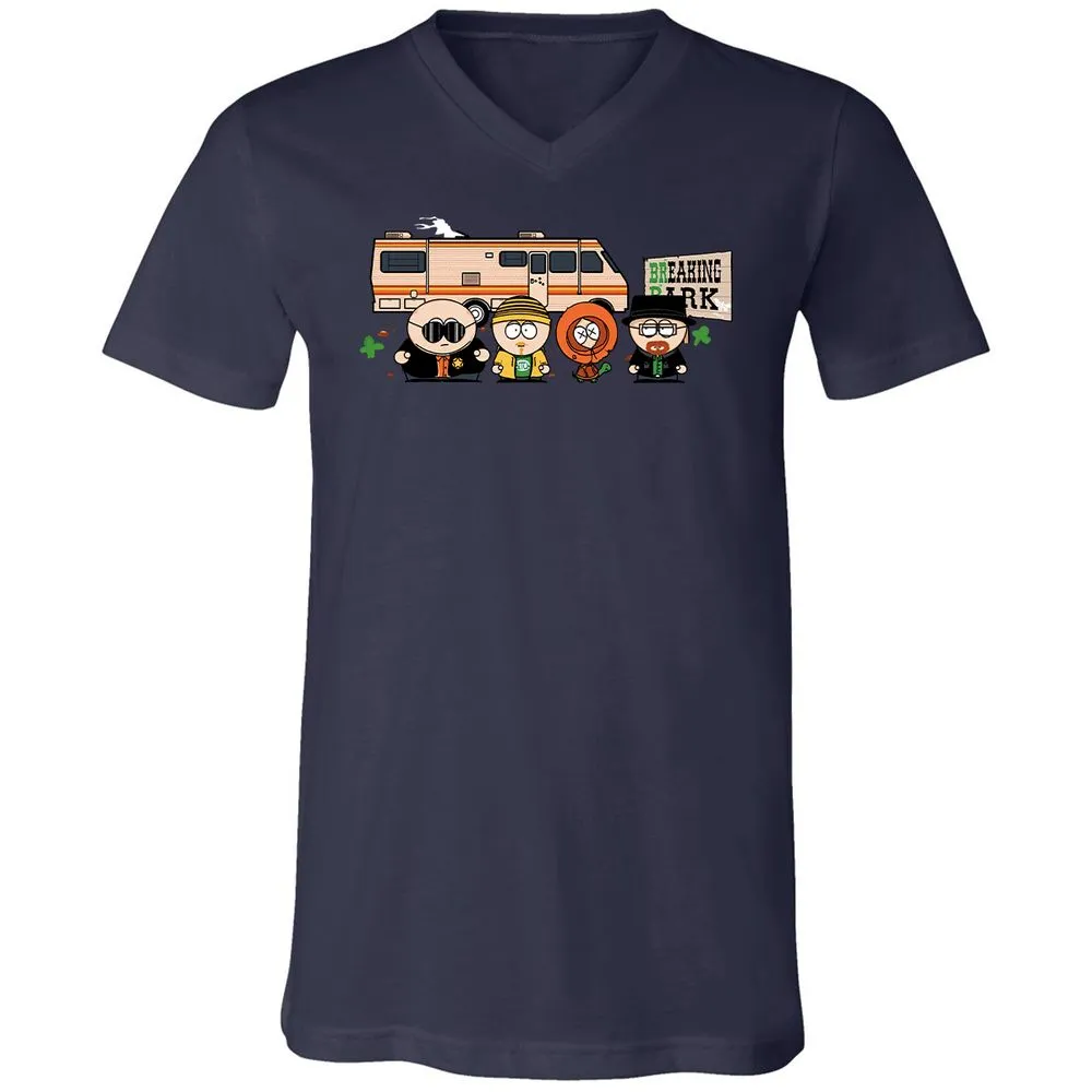 Unisex V-Neck T-Shirt - 83LKWJSC - Navy - 9