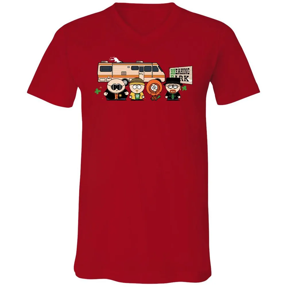 Unisex V-Neck T-Shirt - 83LKWJSC - Red - 3