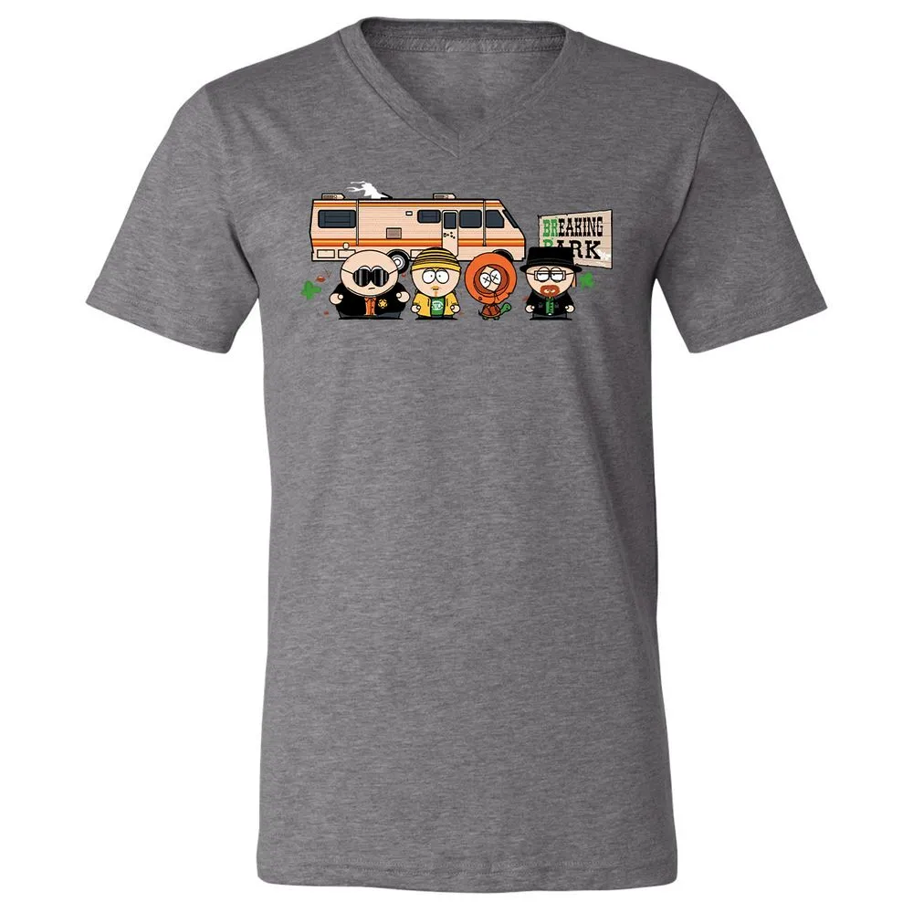 Unisex V-Neck T-Shirt - 83LKWJSC - Deep Heather - 13