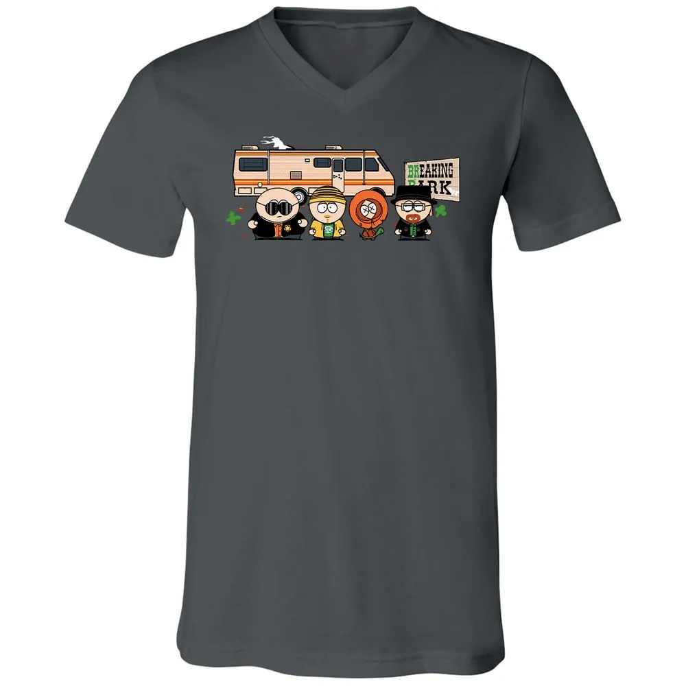 Unisex V-Neck T-Shirt - 83LKWJSC - Asphalt - 12