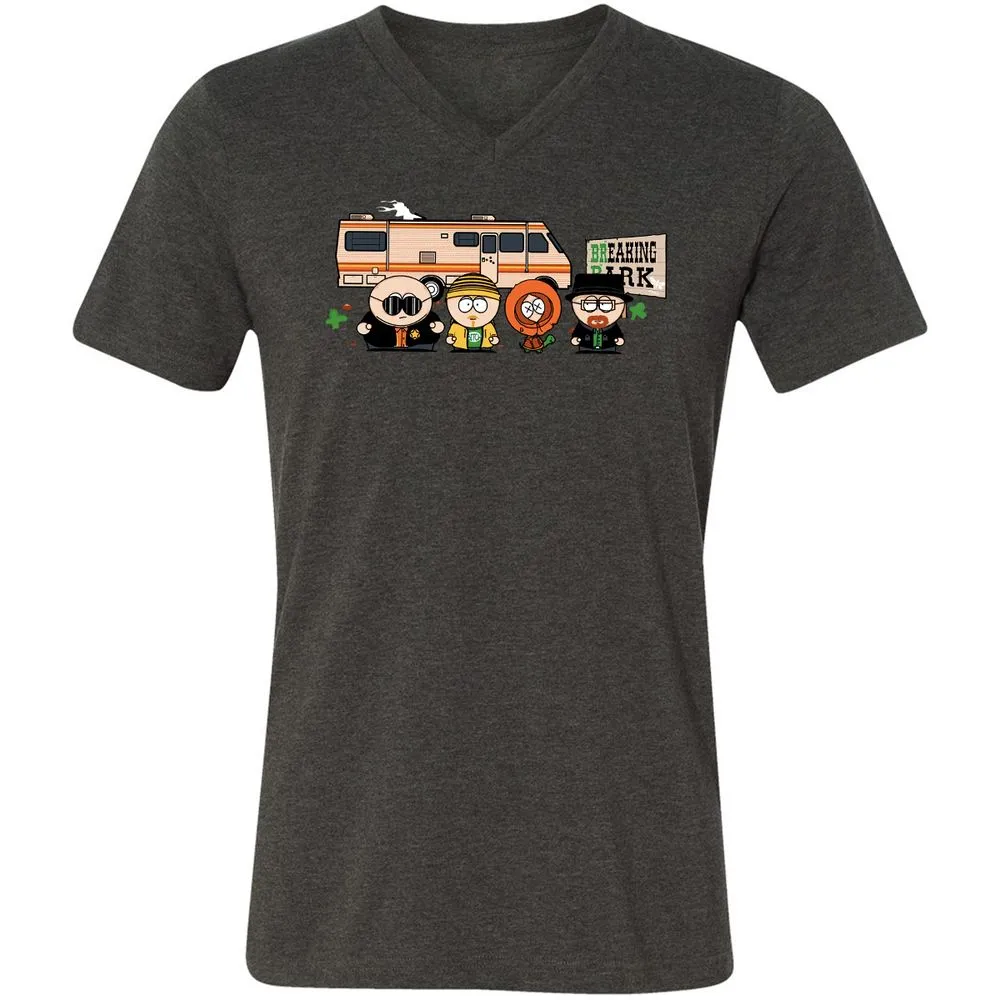 Unisex V-Neck T-Shirt - 83LKWJSC - Dark Grey Heather - 8