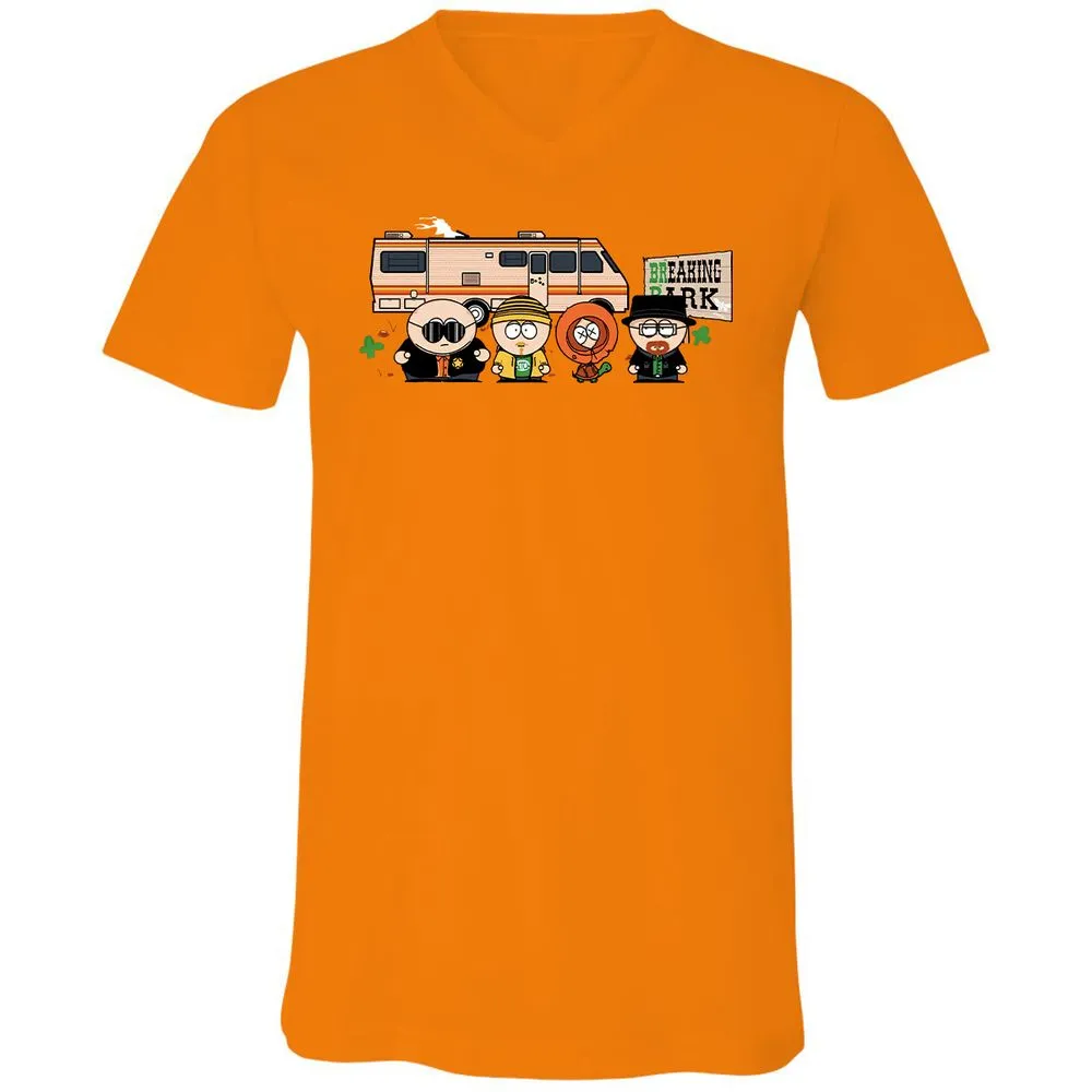Unisex V-Neck T-Shirt - 83LKWJSC - Orange - 11