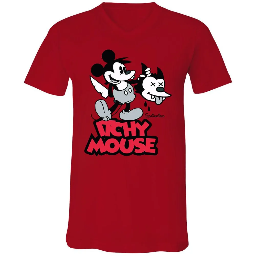 Unisex V-Neck T-Shirt - R846X8HA - Red - 3
