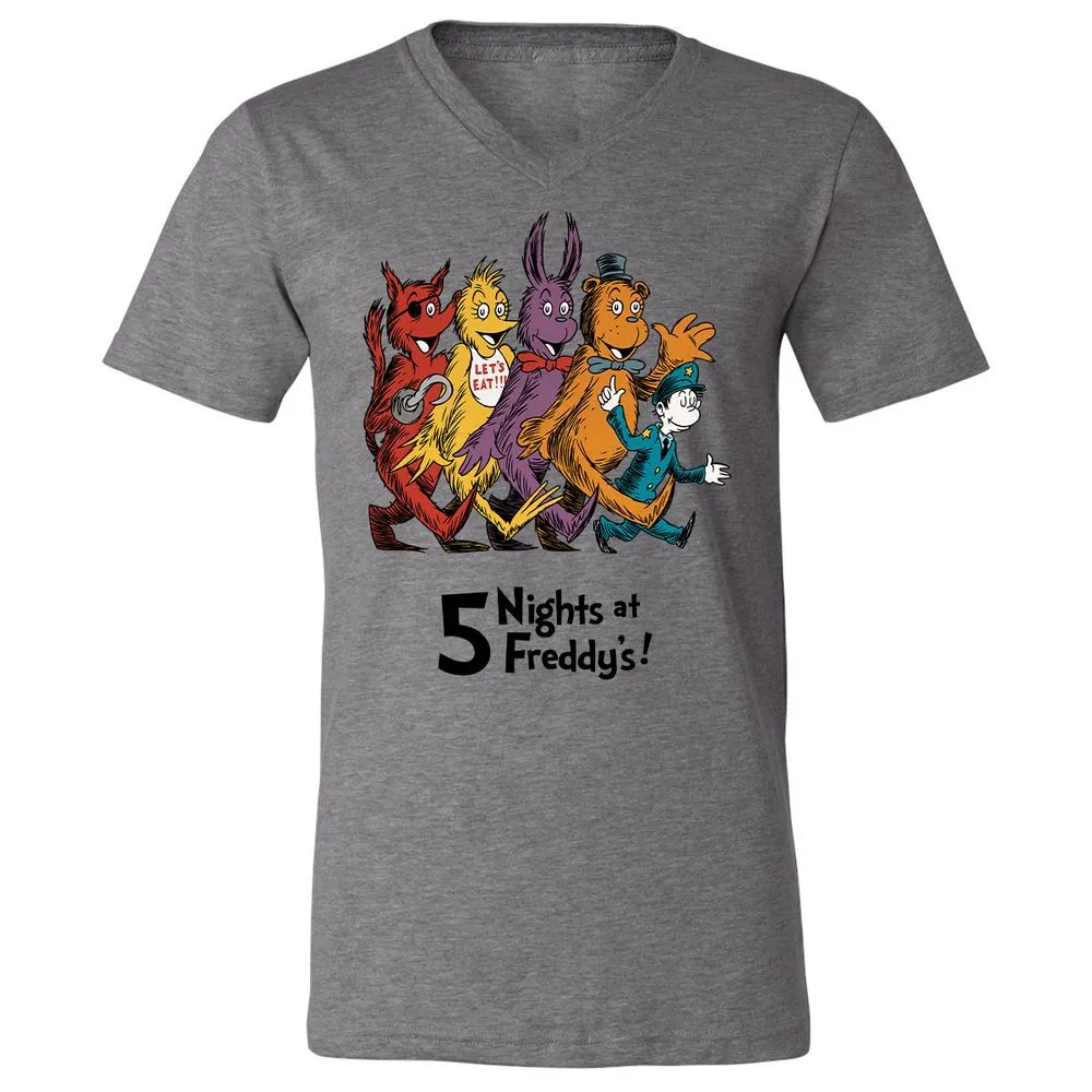 Unisex V-Neck T-Shirt - 4DP7TE5N - Deep Heather - 13