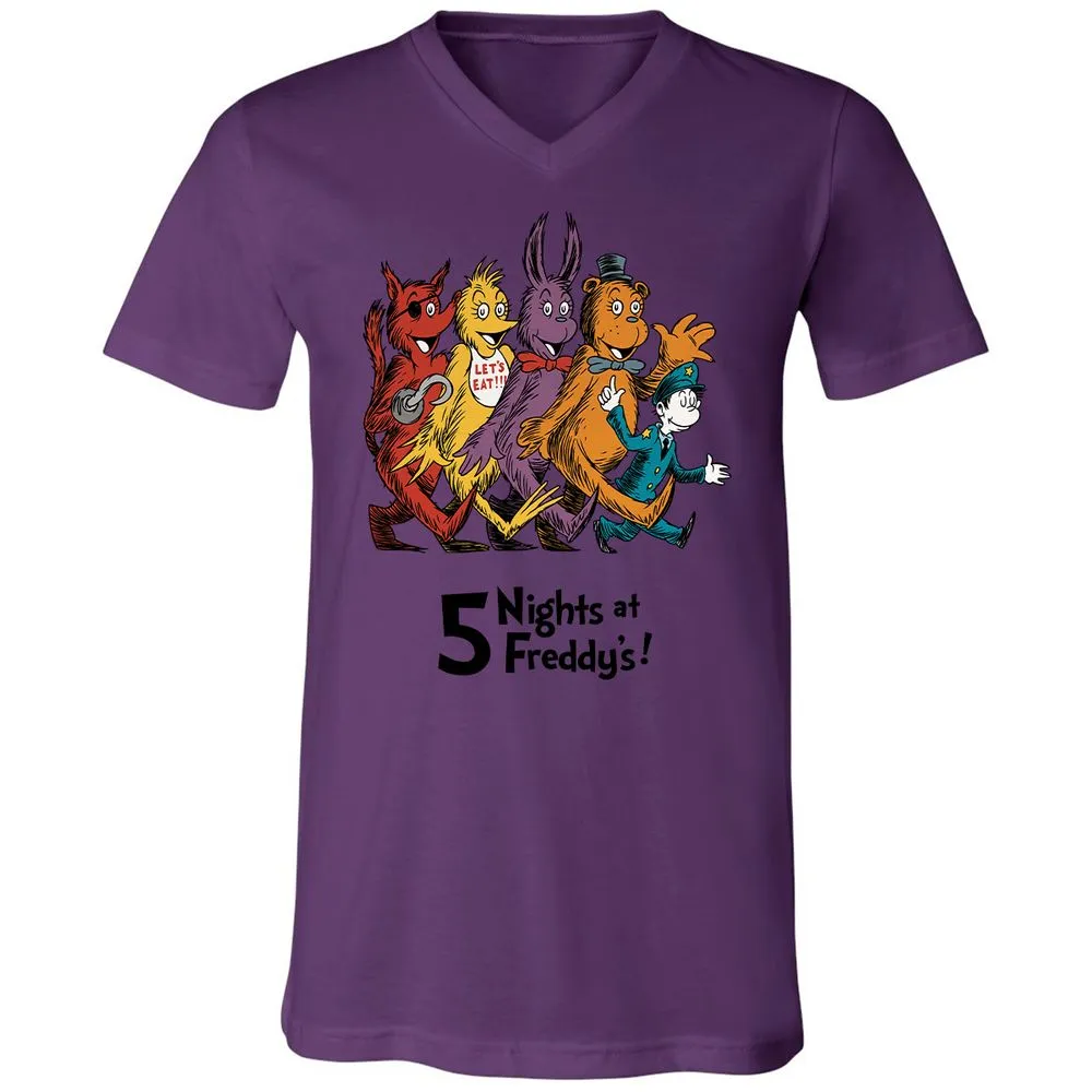 Unisex V-Neck T-Shirt - 4DP7TE5N - Team Purple - 2