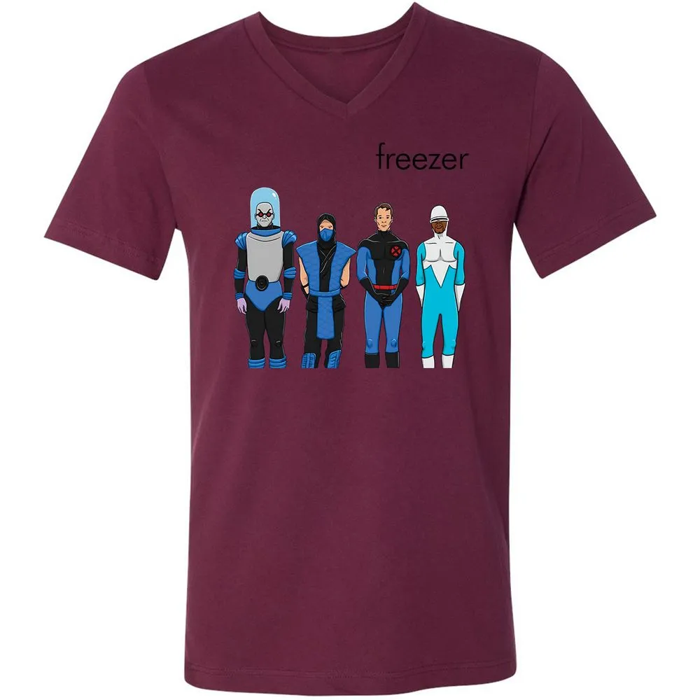 Unisex V-Neck T-Shirt - V25R899L - Maroon - 6