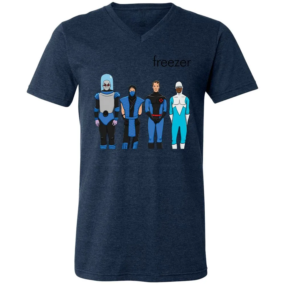 Unisex V-Neck T-Shirt - V25R899L - Heather Navy - 15
