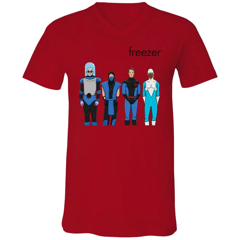 Unisex V-Neck T-Shirt - V25R899L - Red - 3