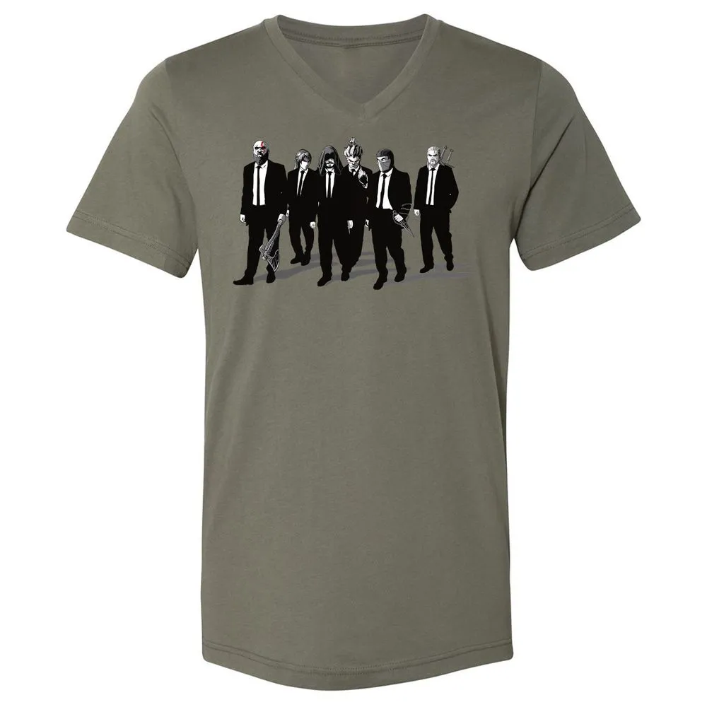 Unisex V-Neck T-Shirt - 3G4MZY2V - Military Green - 10