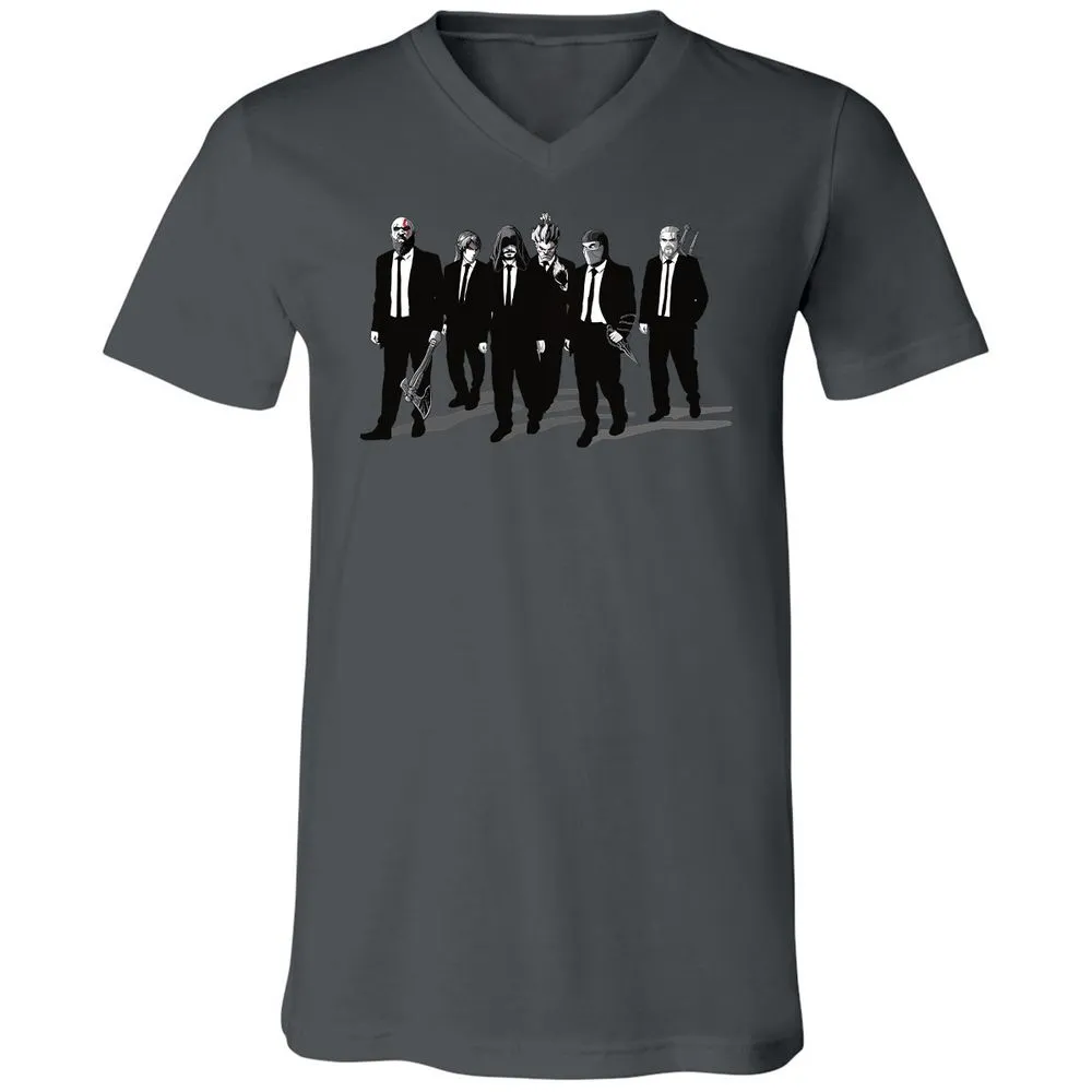 Unisex V-Neck T-Shirt - 3G4MZY2V - Asphalt - 12