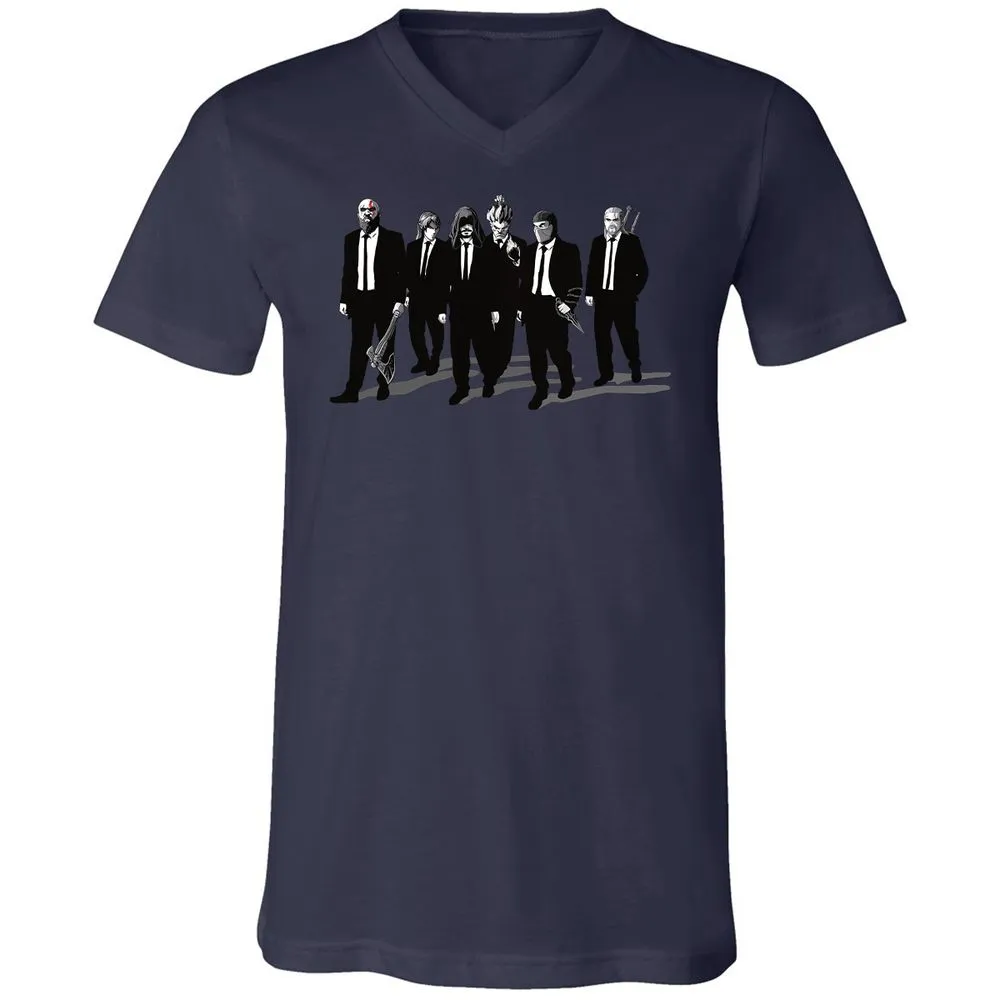 Unisex V-Neck T-Shirt - 3G4MZY2V - Navy - 9