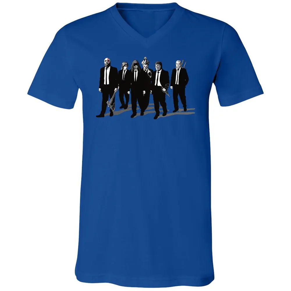 Unisex V-Neck T-Shirt - 3G4MZY2V - True Royal - 4