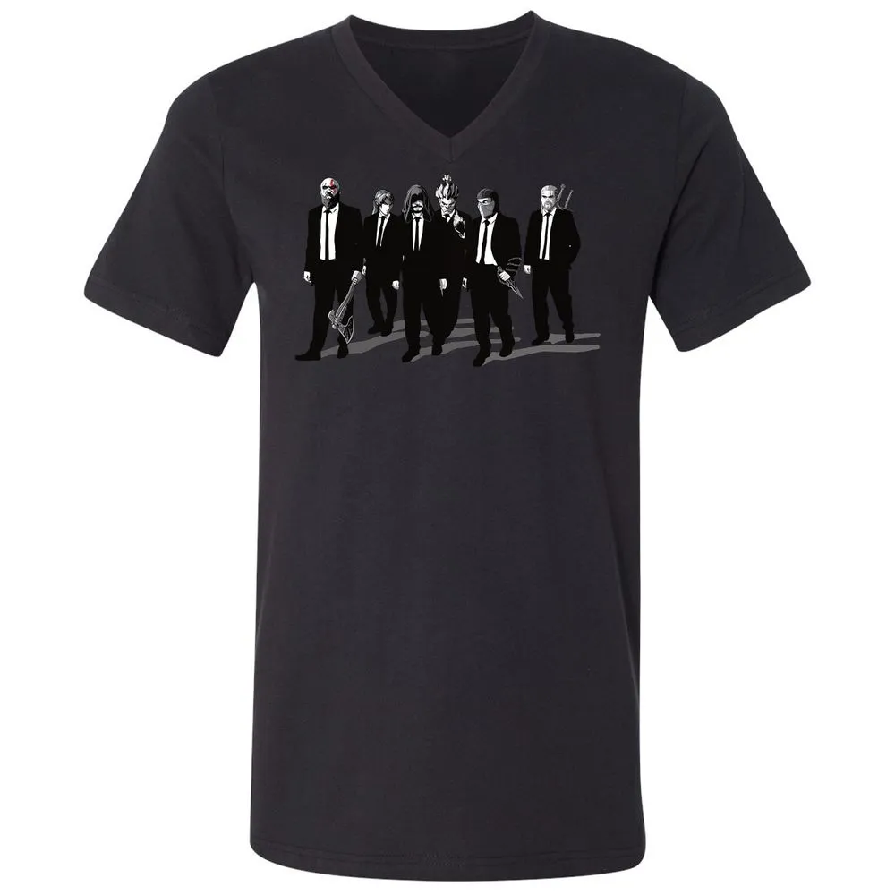 Unisex V-Neck T-Shirt - 3G4MZY2V - Black - 16