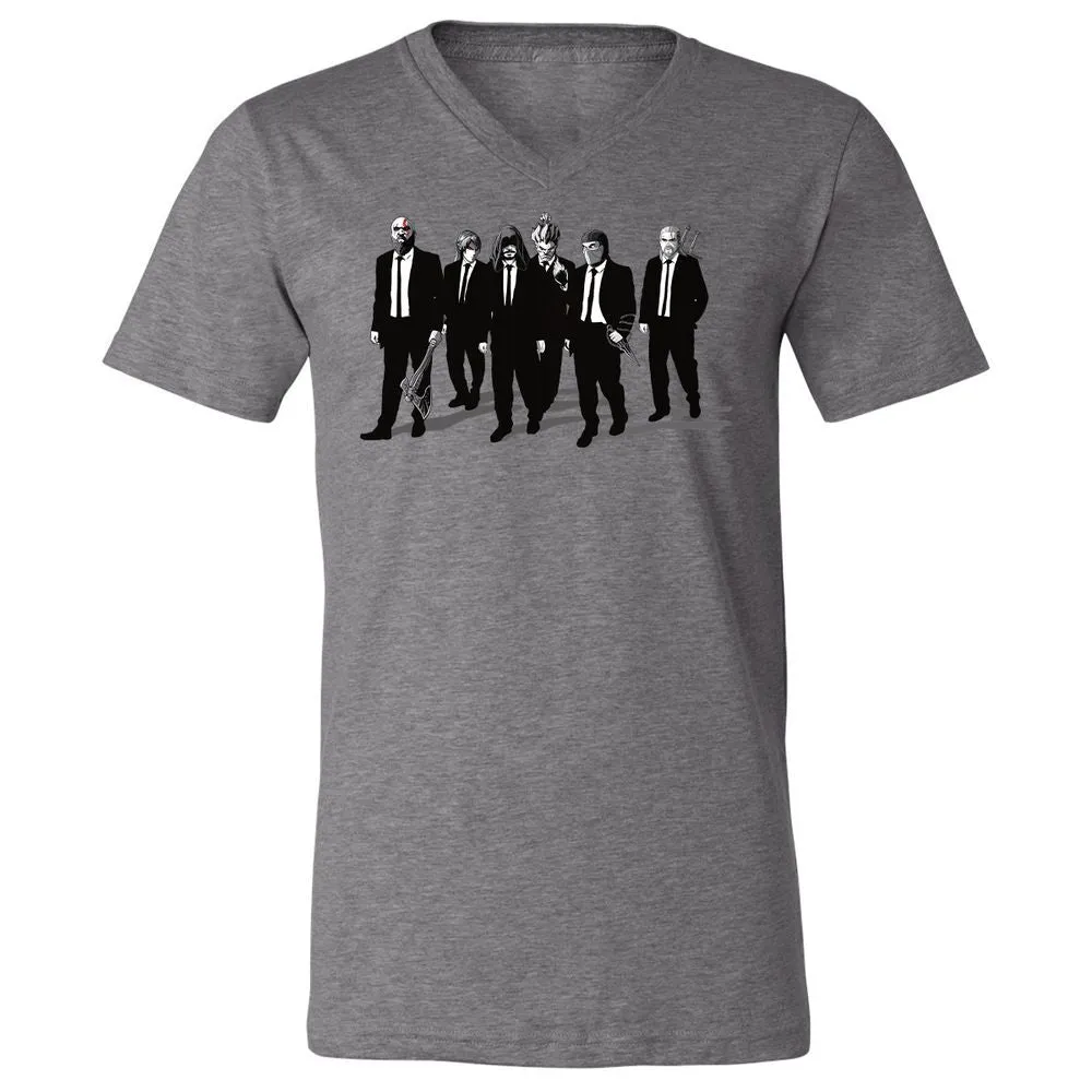 Unisex V-Neck T-Shirt - 3G4MZY2V - Deep Heather - 13
