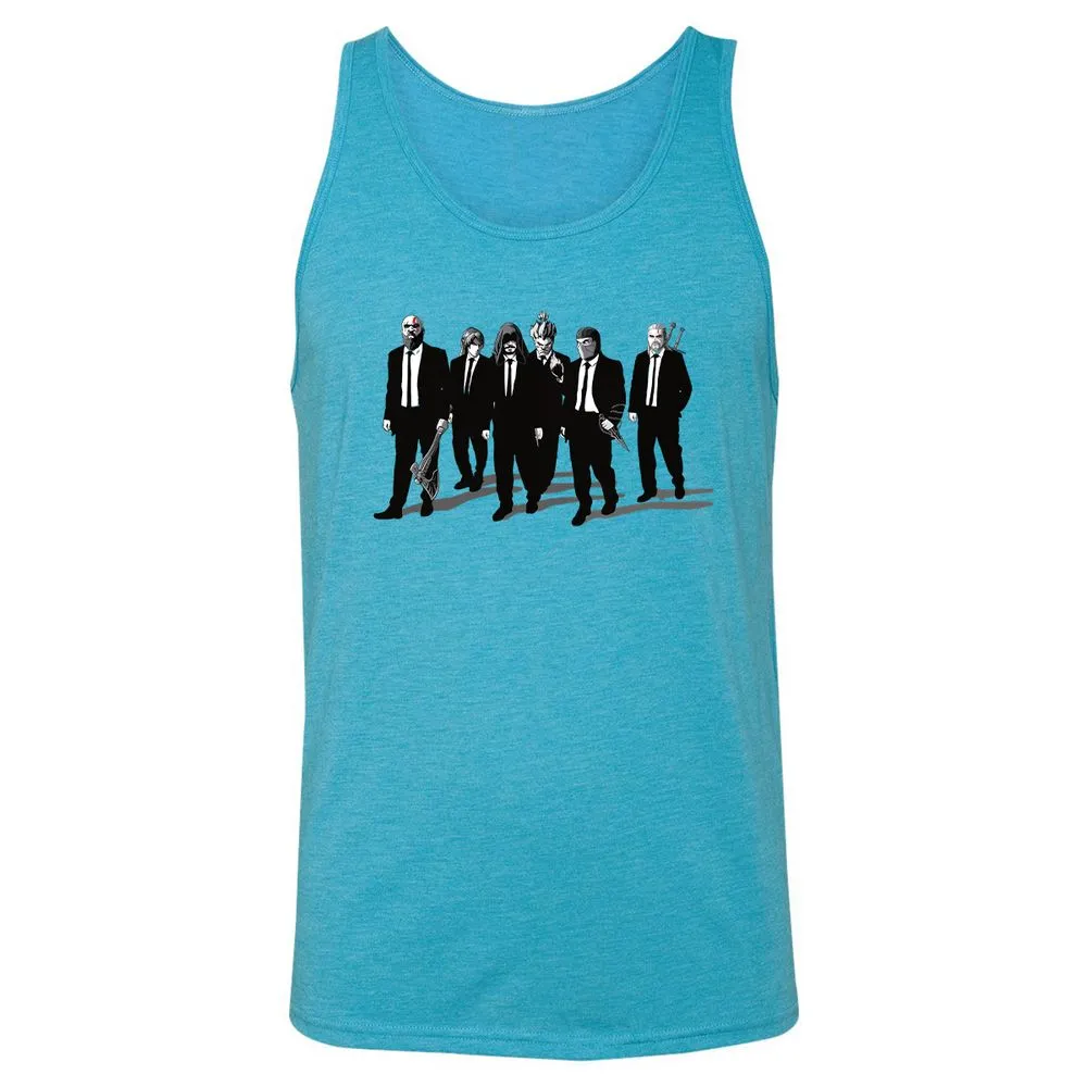 Unisex Jersey Tank - KTH5TKY9 - Aqua Triblend - 3