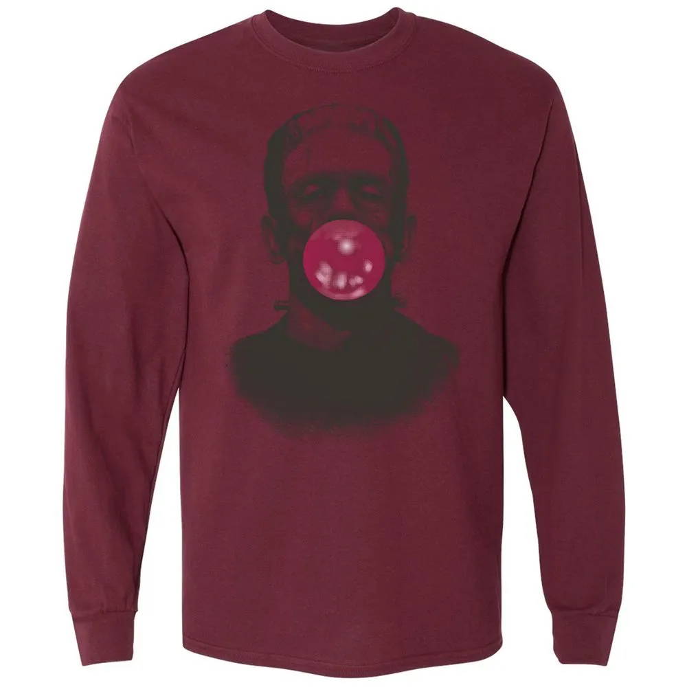 Long Sleeve T-Shirt - XH6BDKLZ - Maroon - 11