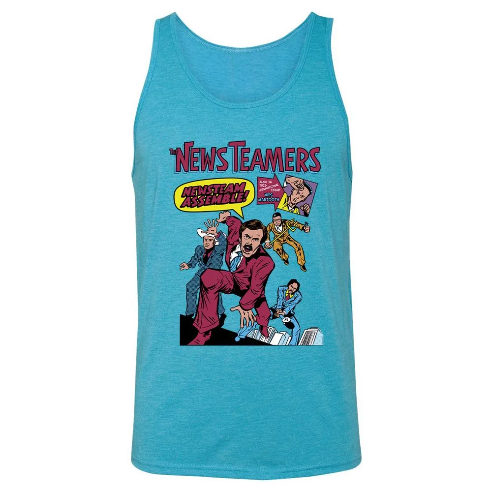 Unisex Jersey Tank - PVFJUDRV - Aqua Triblend - 3