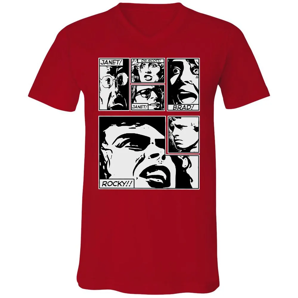 Unisex V-Neck T-Shirt - SRY4GM6B - Red - 3