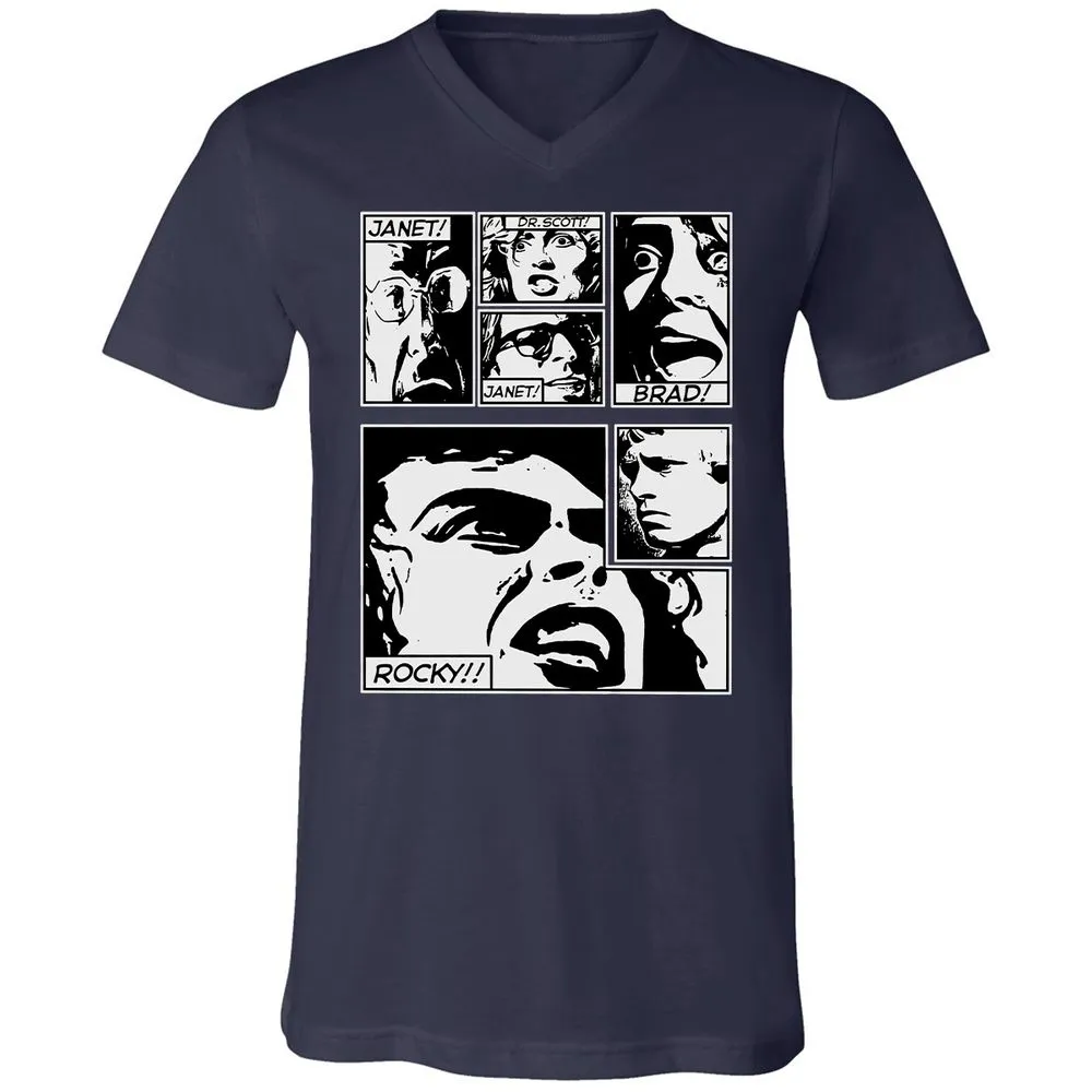 Unisex V-Neck T-Shirt - SRY4GM6B - Navy - 9
