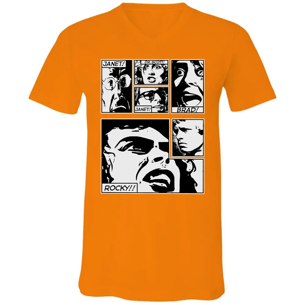 Unisex V-Neck T-Shirt - SRY4GM6B - Orange - 11