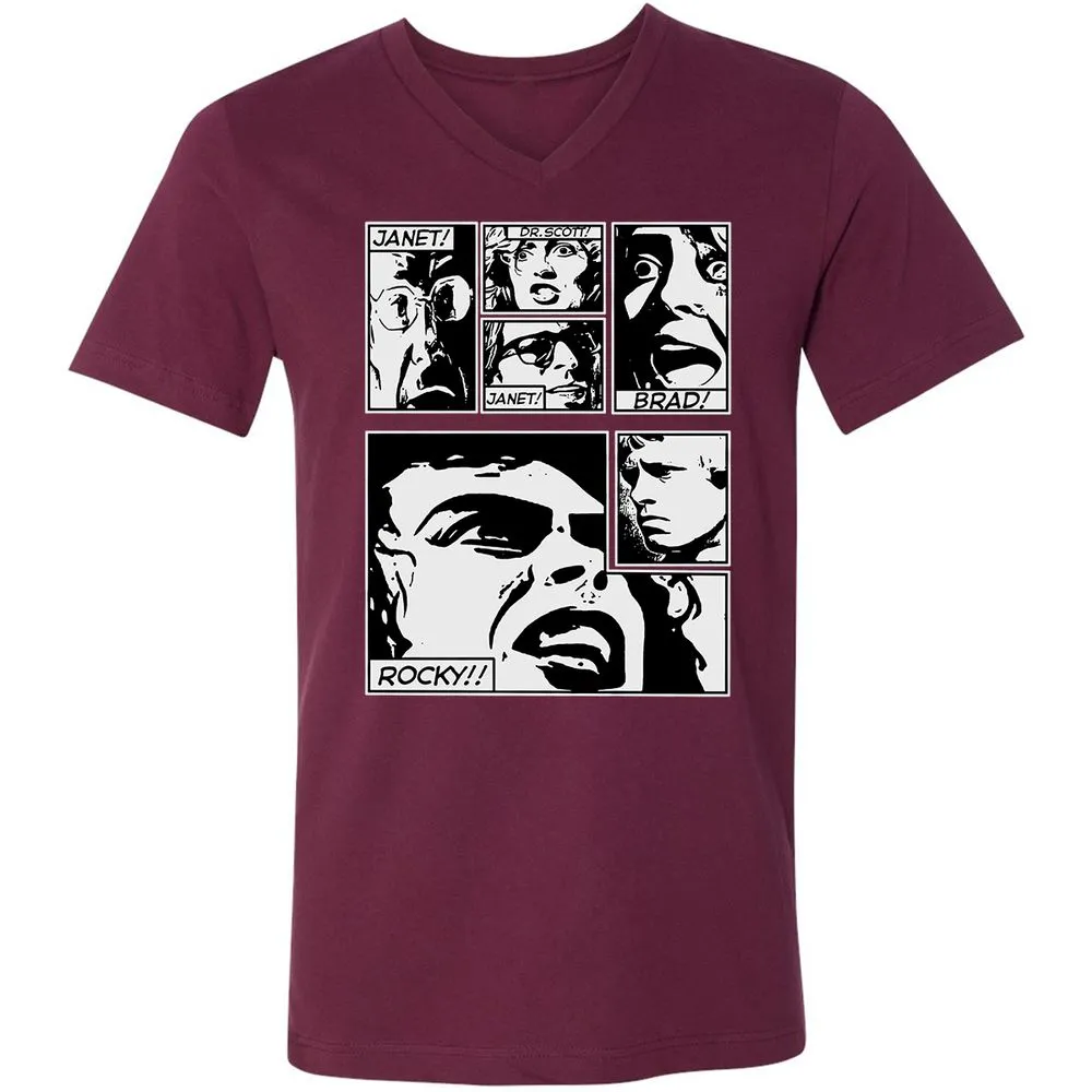 Unisex V-Neck T-Shirt - SRY4GM6B - Maroon - 6