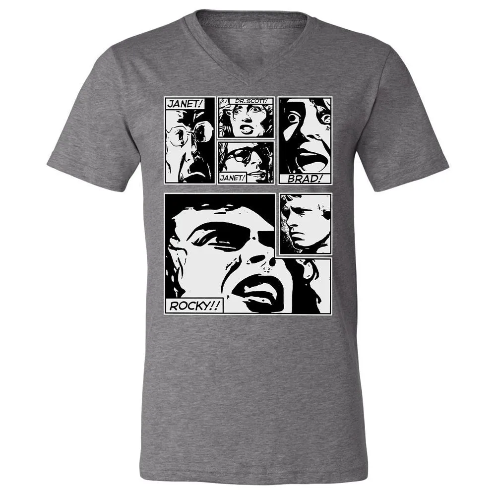 Unisex V-Neck T-Shirt - SRY4GM6B - Deep Heather - 13