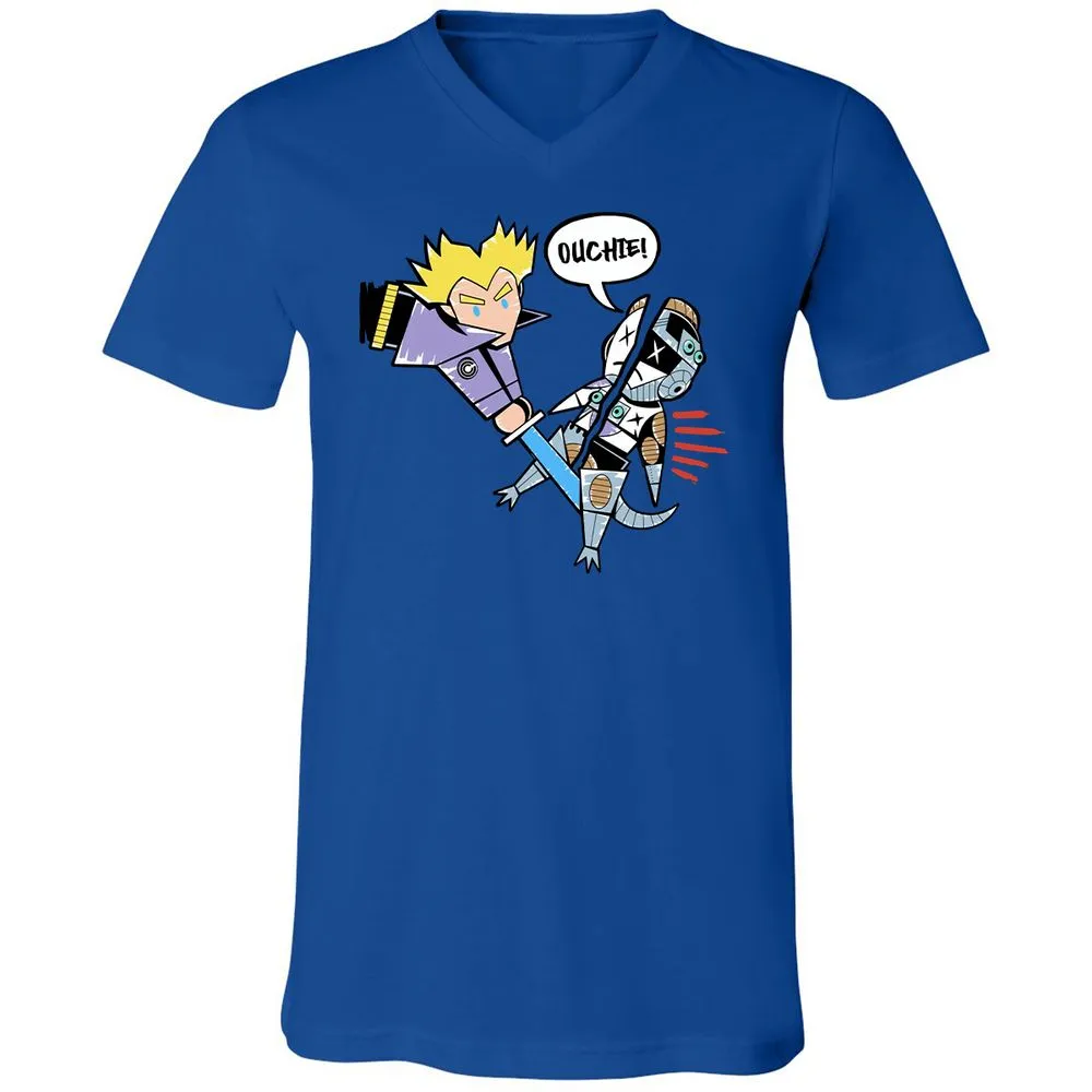Unisex V-Neck T-Shirt - 64YUQTV5 - True Royal - 4