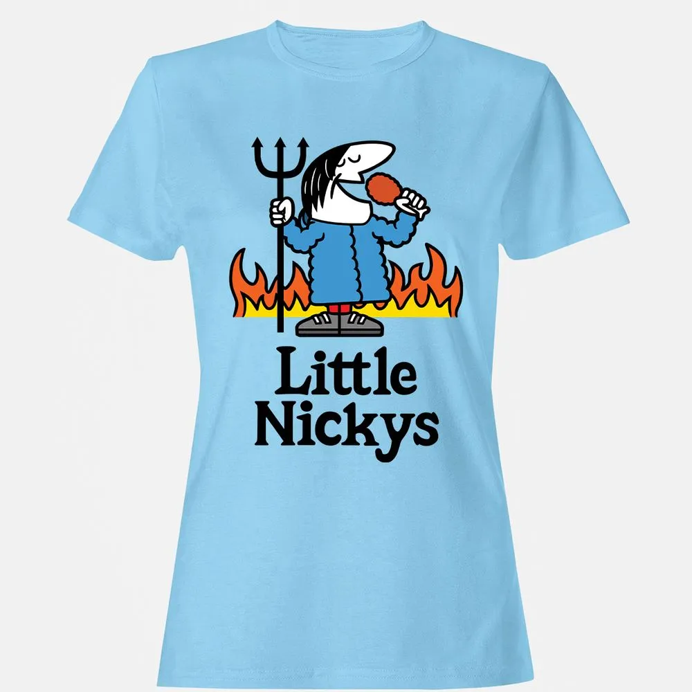 Women's T-Shirt - 61Q7YRGQ - Light Blue - 8