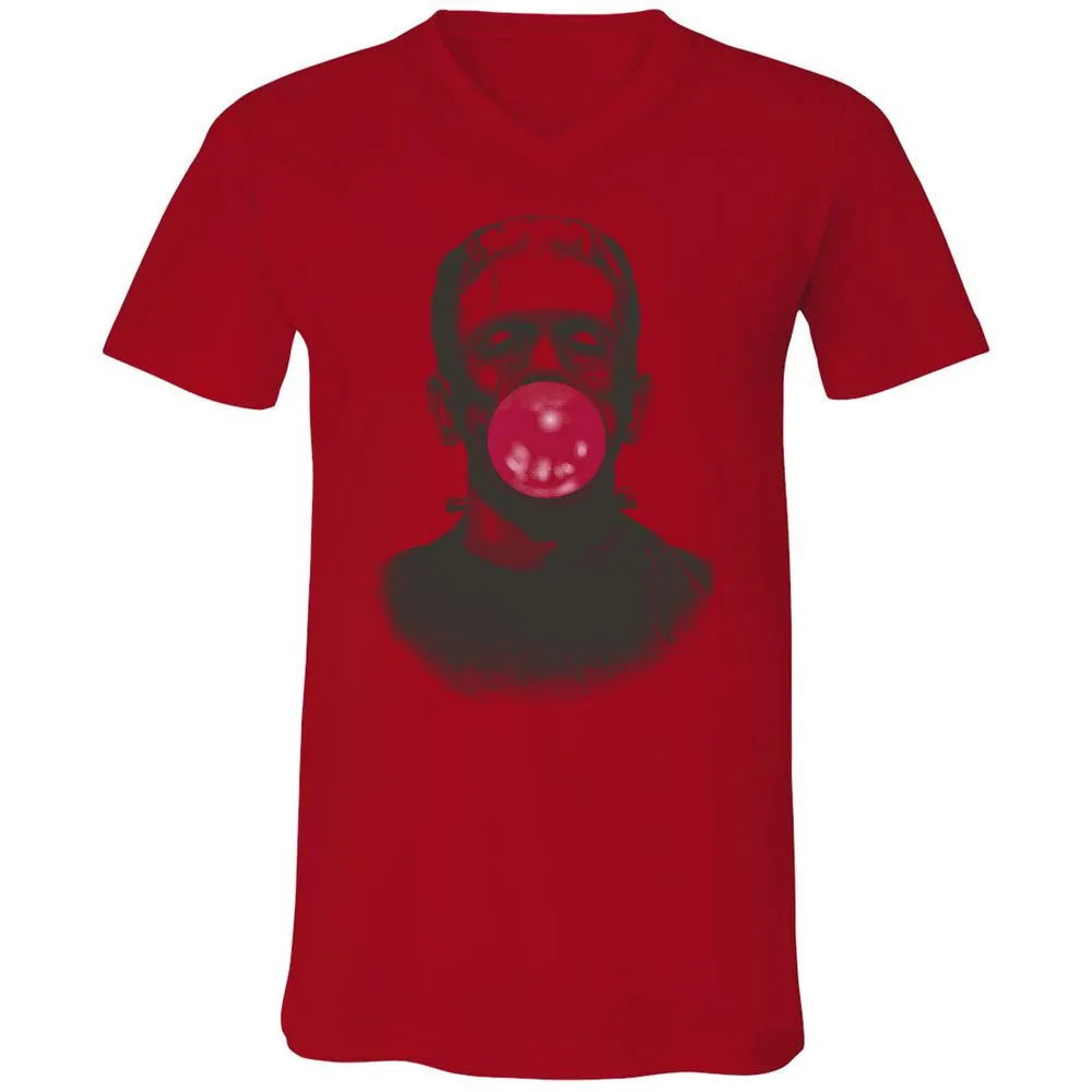 Unisex V-Neck T-Shirt - 8R3XPLVB - Red - 3