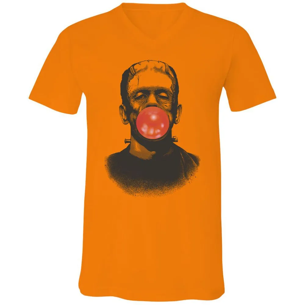 Unisex V-Neck T-Shirt - 8R3XPLVB - Orange - 11