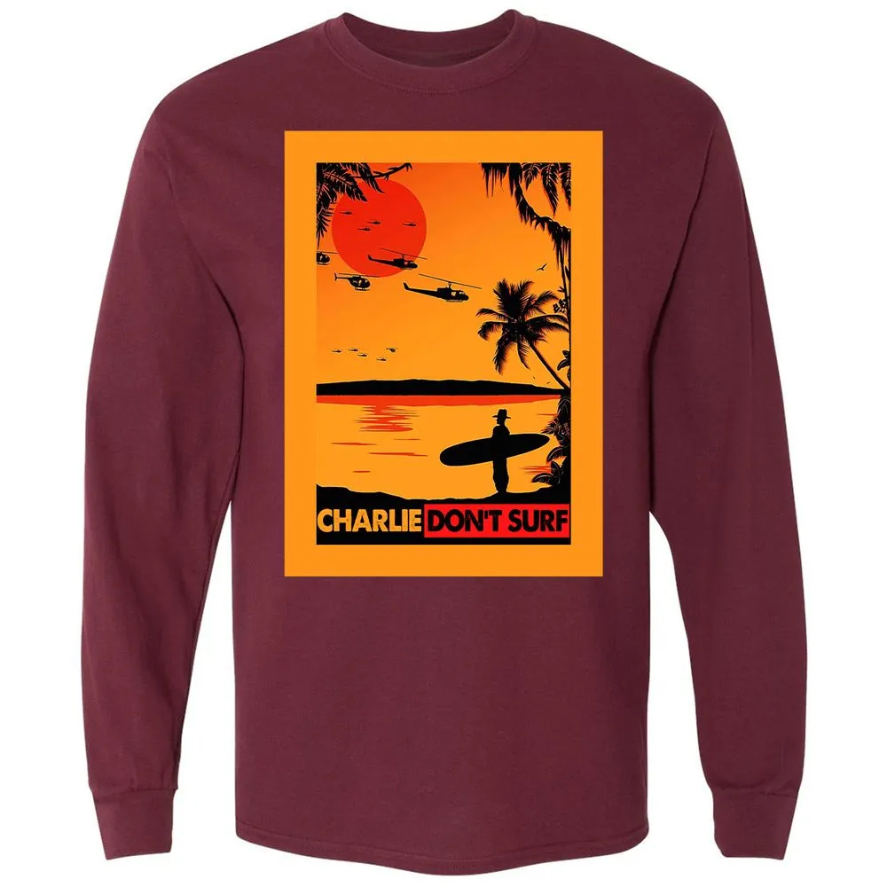 Long Sleeve T-Shirt - AXSNUAQL - Maroon - 11