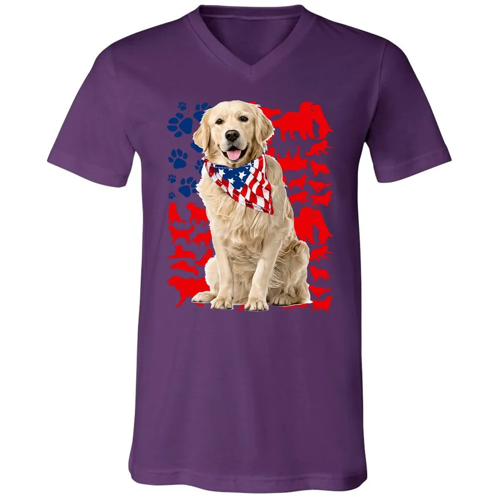 Unisex V-Neck T-Shirt - JPNXMRY6 - Team Purple - 2