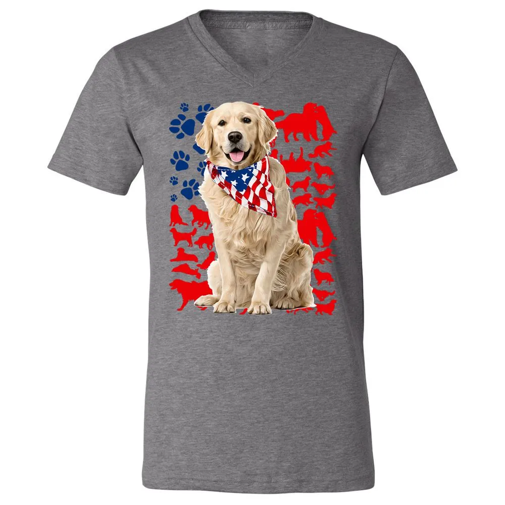 Unisex V-Neck T-Shirt - JPNXMRY6 - Deep Heather - 13