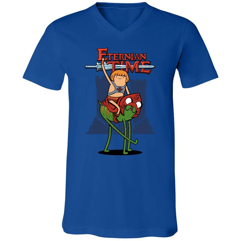 Unisex V-Neck T-Shirt - 4HASWWVM - True Royal - 4