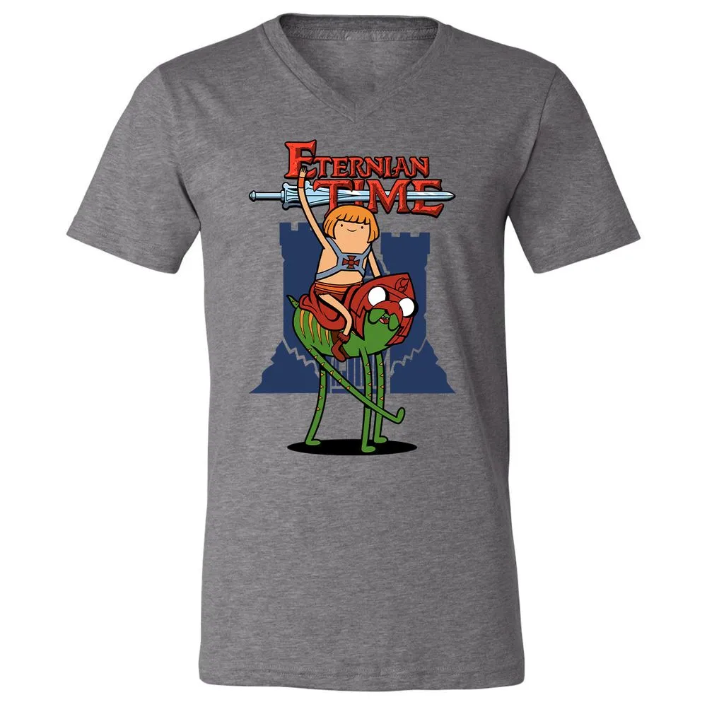 Unisex V-Neck T-Shirt - 4HASWWVM - Deep Heather - 13