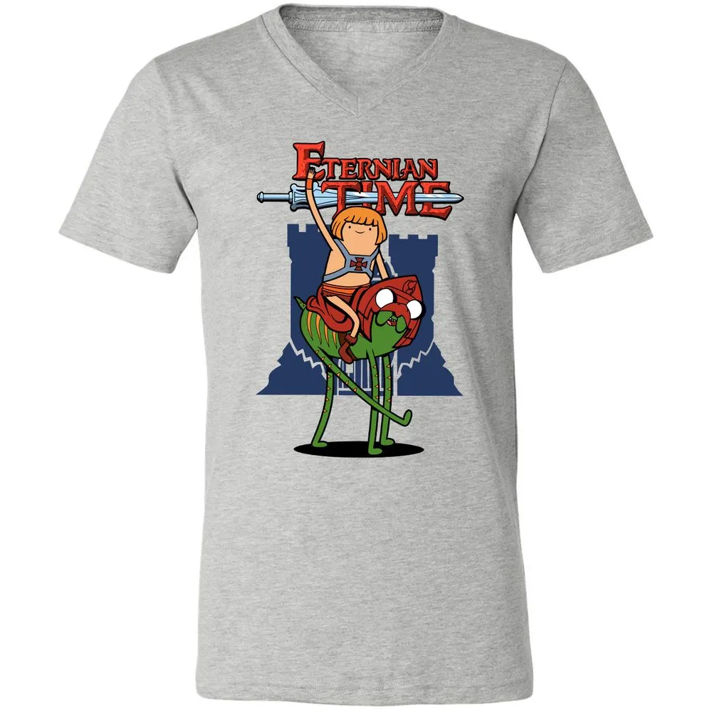 Unisex V-Neck T-Shirt - 4HASWWVM - Athletic Heather - 7