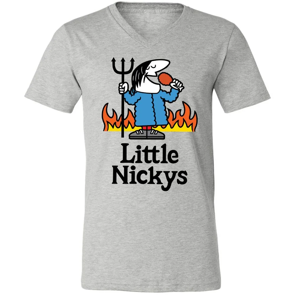 Unisex V-Neck T-Shirt - ZU5W9WGD - Athletic Heather - 7