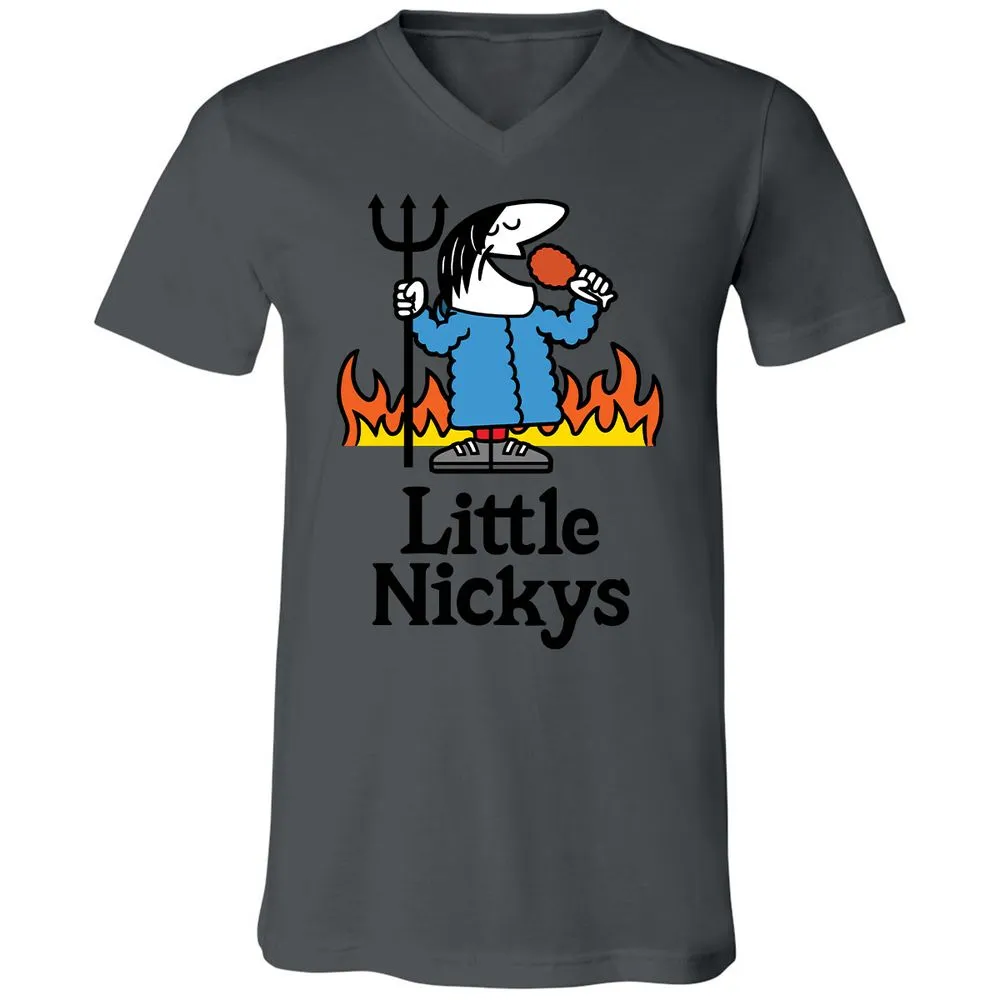 Unisex V-Neck T-Shirt - ZU5W9WGD - Asphalt - 12