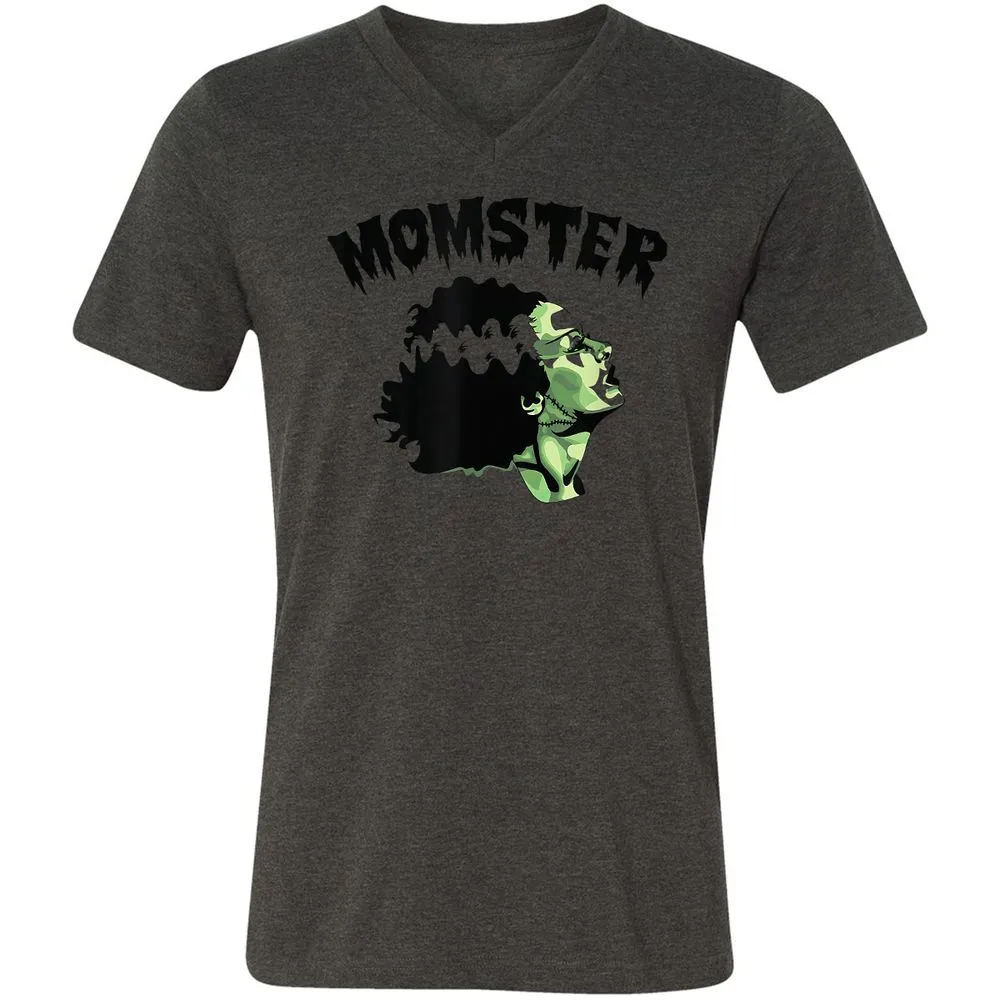 Unisex V-Neck T-Shirt - 57R63TY7 - Dark Grey Heather - 8