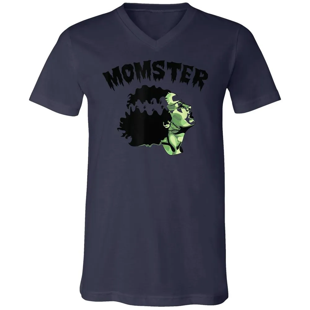 Unisex V-Neck T-Shirt - 57R63TY7 - Navy - 9