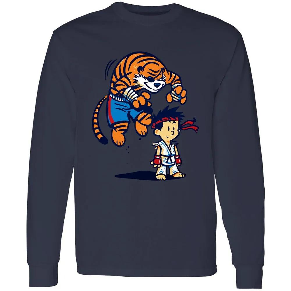 Long Sleeve T-Shirt - SWRT7JJV - Navy - 12