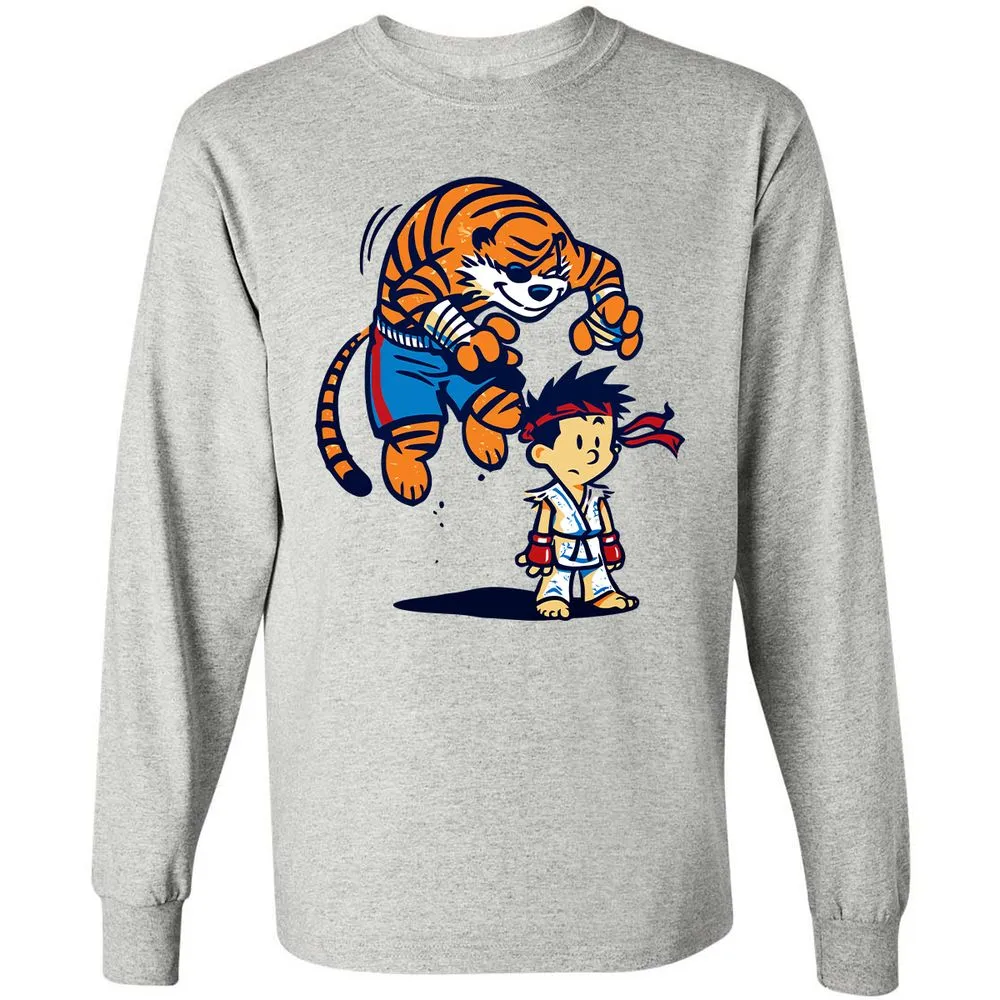Long Sleeve T-Shirt - SWRT7JJV - Ash - 5