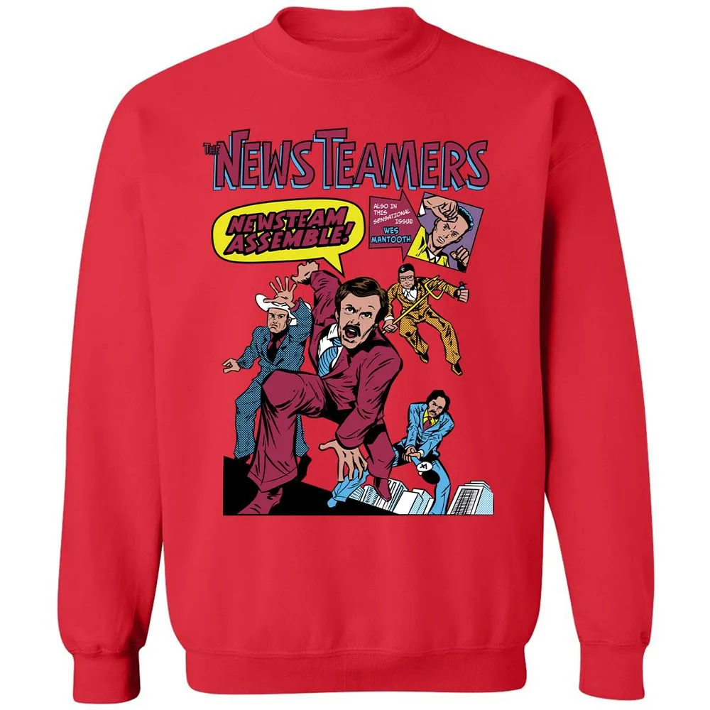 Classic Unisex Sweatshirt - ZEBCGXUL - Red - 5
