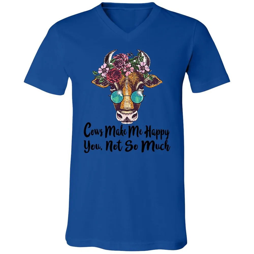Unisex V-Neck T-Shirt - EK5NPE4F - True Royal - 4