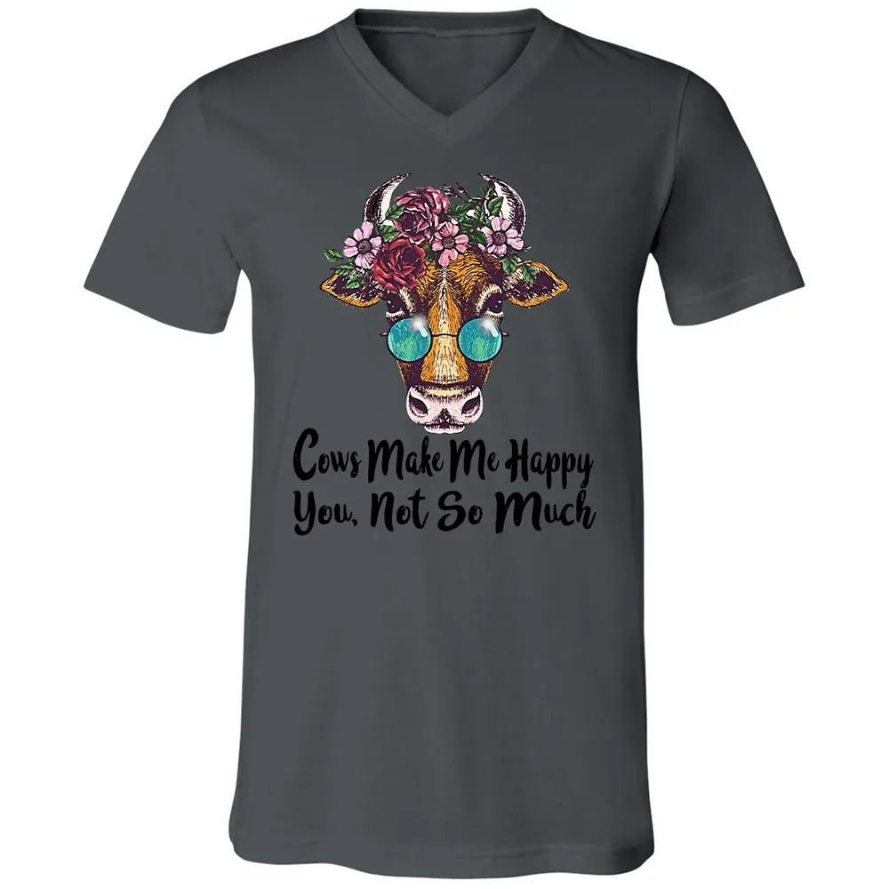 Unisex V-Neck T-Shirt - EK5NPE4F - Asphalt - 12