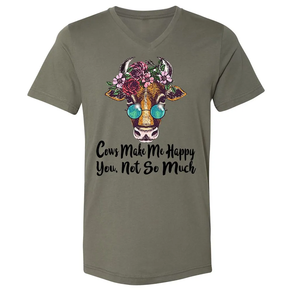 Unisex V-Neck T-Shirt - EK5NPE4F - Military Green - 10