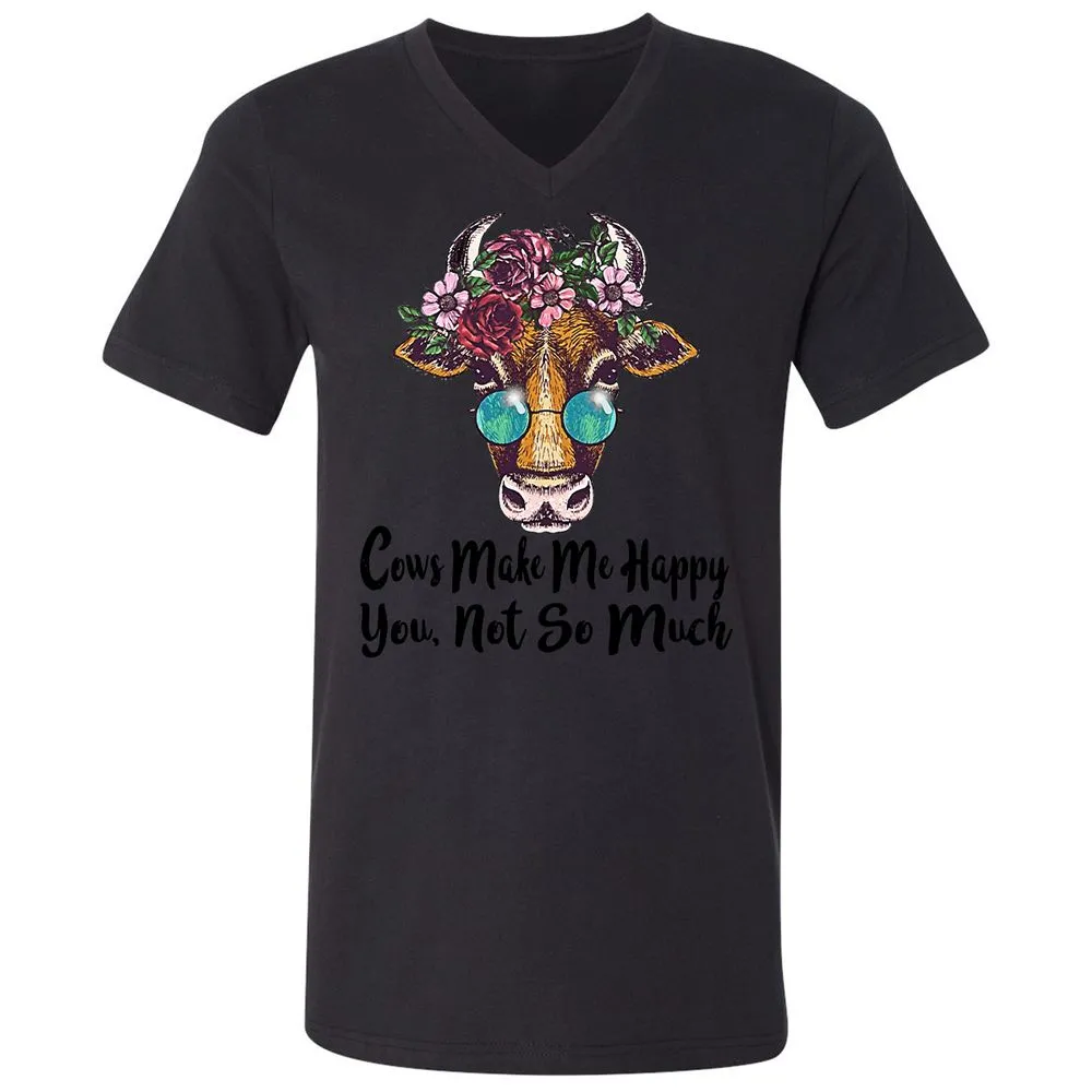 Unisex V-Neck T-Shirt - EK5NPE4F - Black - 16