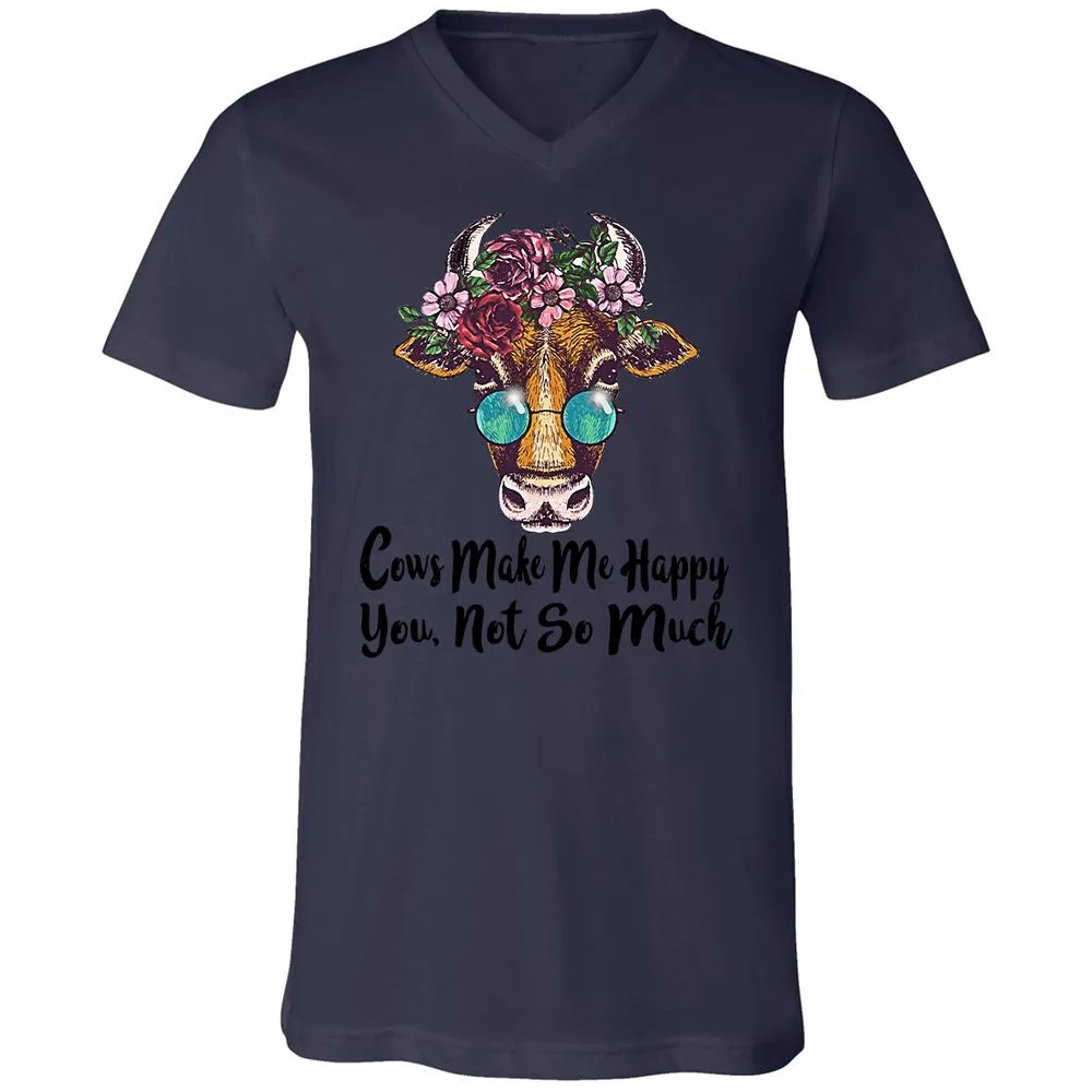 Unisex V-Neck T-Shirt - EK5NPE4F - Navy - 9