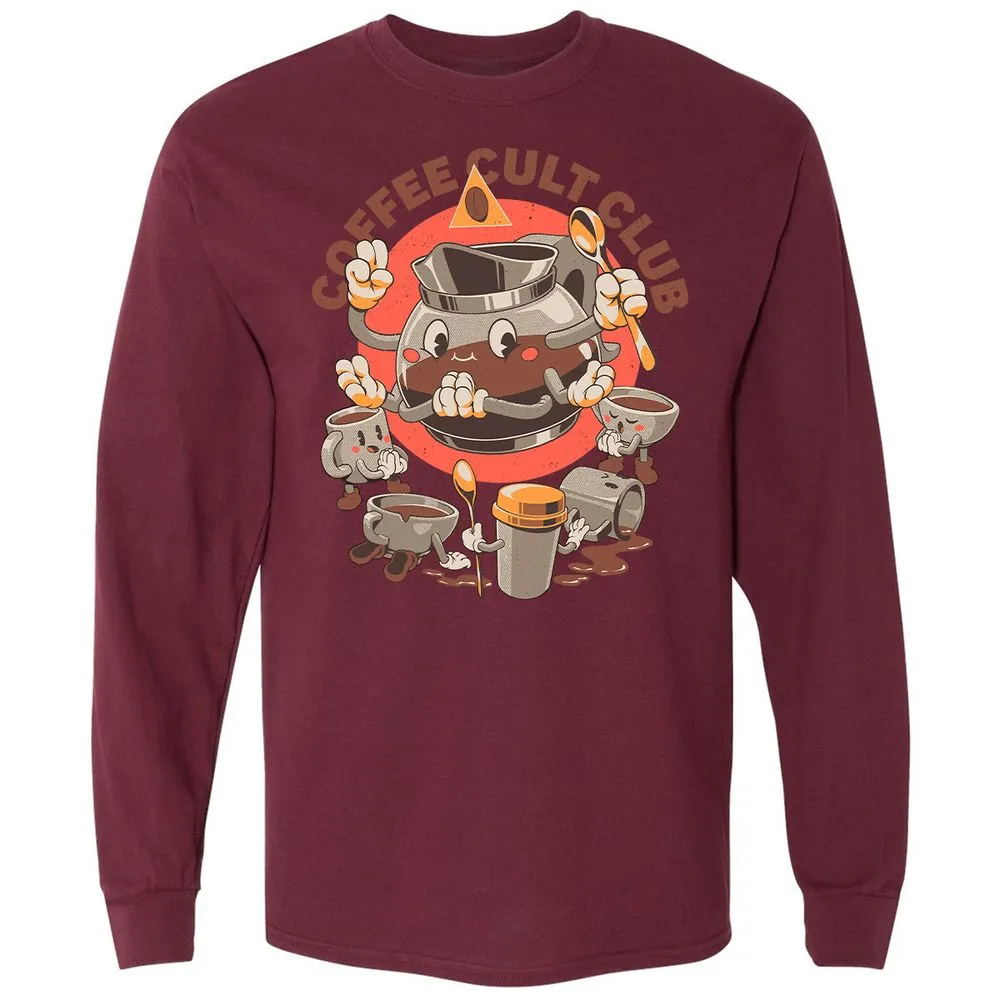 Long Sleeve T-Shirt - HHUF4B4C - Maroon - 11